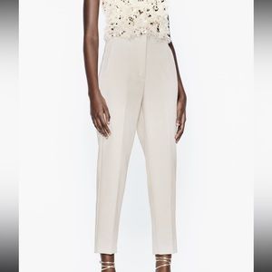 ZARA- high waist pants in white - size small. Great condition!